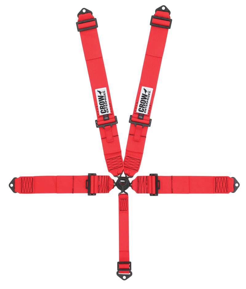 Crow Safety Gear 5-Way 3in Kam Lock 52in Lap Belt Pull-down  All
