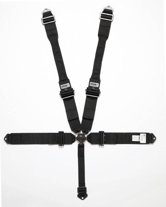 Crow Safety Gear 5 Way Kam Lock DB Harness Alum Black