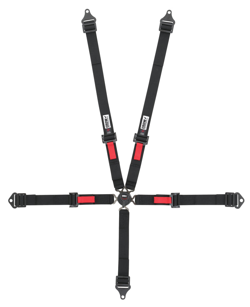 Crow Safety Gear Kam Lock 2in Belts Black Pull-Up Bolt In Or Wrap