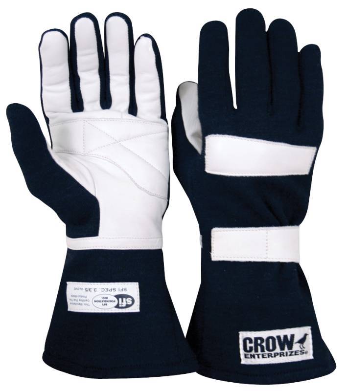 Crow Safety Gear Junior Driving Gloves Black Medium SFI-3.3/5