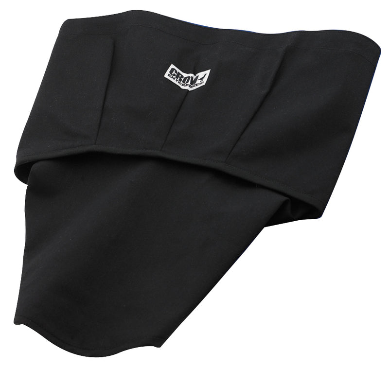 Crow Safety Gear Helmet Skirt Black Velcro Attachment