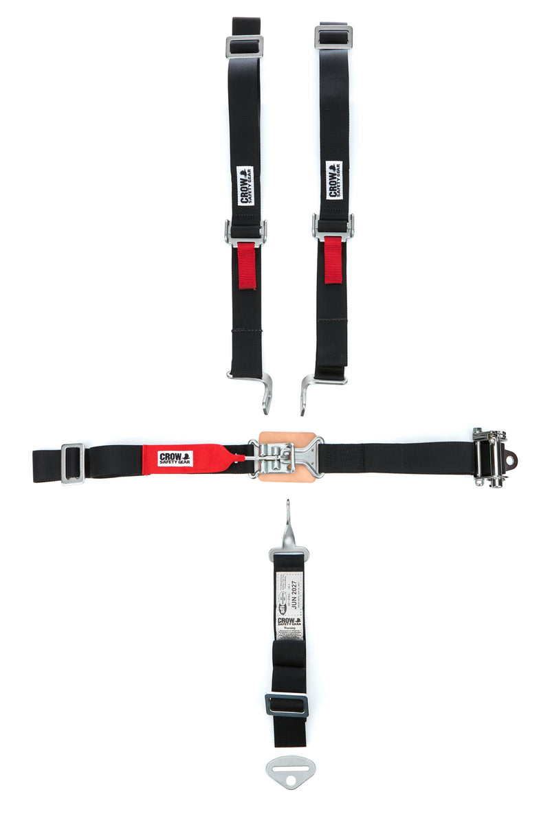 Crow Safety Gear 2in Ratchet  5-Way Restr aint.Latch & Link  Right