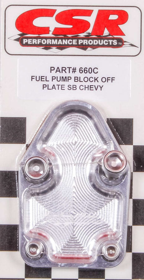 Csr Performance SBC F/P Block-Off Plate - Clear
