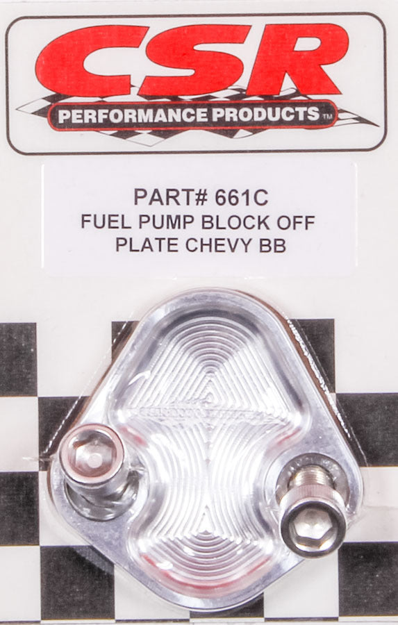 Csr Performance BBC F/P Block-Off Plate - Clear