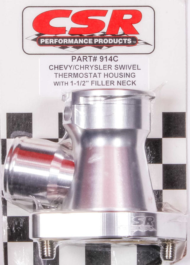 Csr Performance Chevy 360 Swivel Filler Neck - Clear