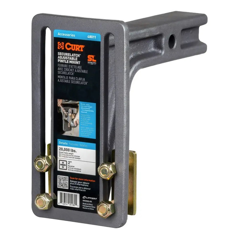 Curt Manufacturing 2in Adjustable Shank Pintle