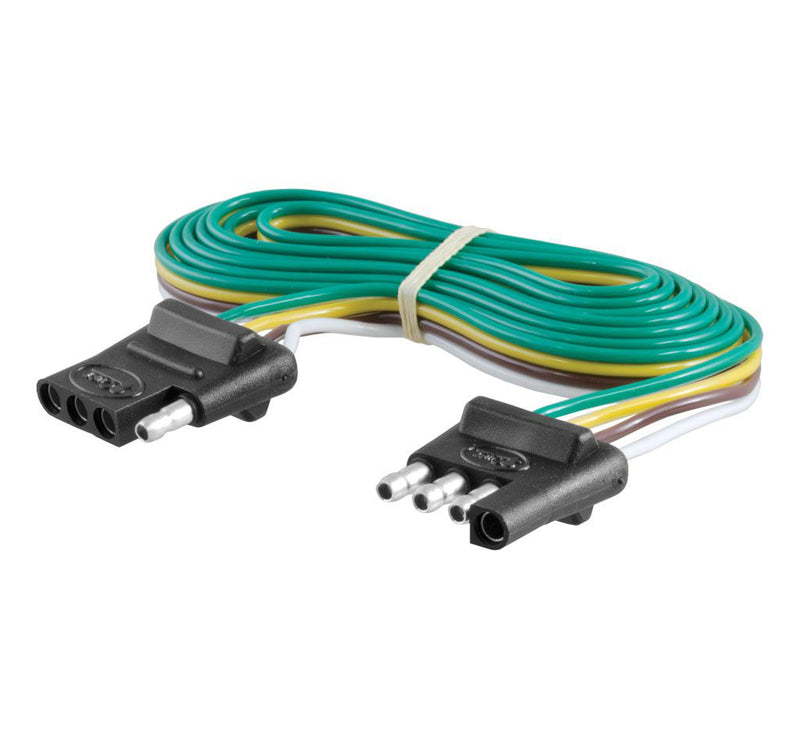 Curt Manufacturing 4 Way Flat Connector & Plug 6ft