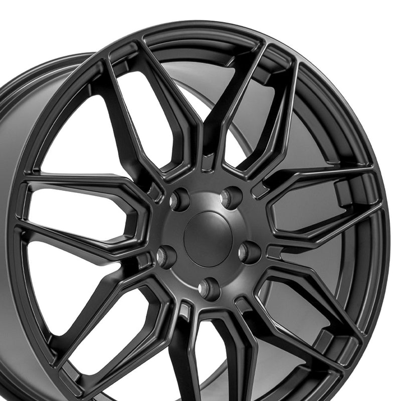 19" Replica Wheel fits Chevrolet C7 Corvette - CV03C Satin Black 19x10