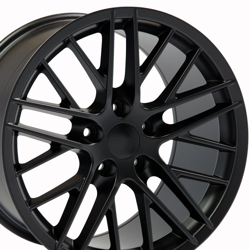18" Replica Wheel CV08B Fits Chevrolet Corvette - C6 ZR1 Rim 18x8.5 Satin Wheel