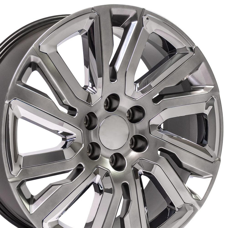 22" Replica Wheel CV39 Fits GMC Sierra Rim 22x9 Hyper Wheel