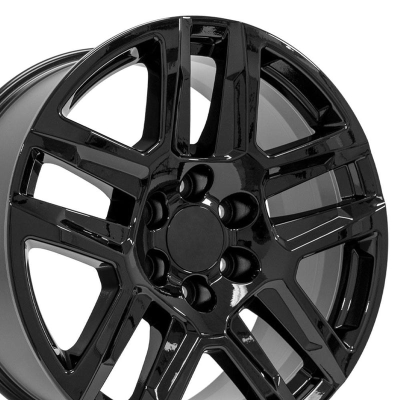 20" Replica Wheel fits Chevrolet Silverado 1500 - CV63 Black 20x9