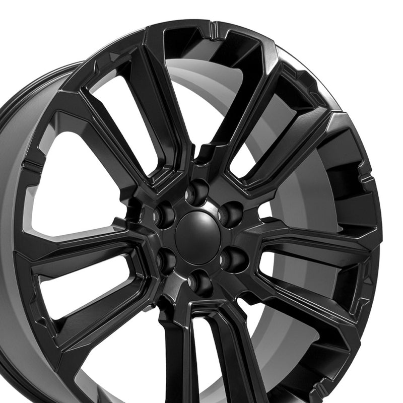 24" Replica Wheel fits Chevrolet Suburban 1500 - CV68 Satin Black 24x10