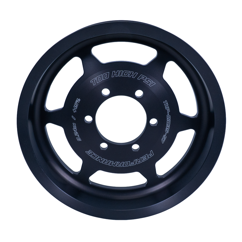 Camaro CTS-V 15 percent crank pulley detail