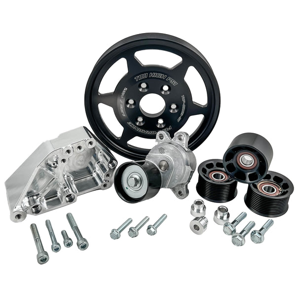 Too High PSI C7 Corvette - LT1/LT4 10 rib Supercharger Drive Package - includes +15% or +22% Lower Pulley