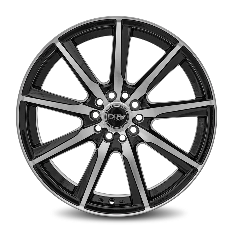 DRW Wheels D18 18x7.5 4x100/114.3 40 73.1 Gloss Black Machine Face
