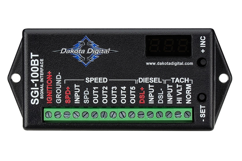 Dakota Digital Speed  Tach and Diesel S ignal Interface  Bluetoo