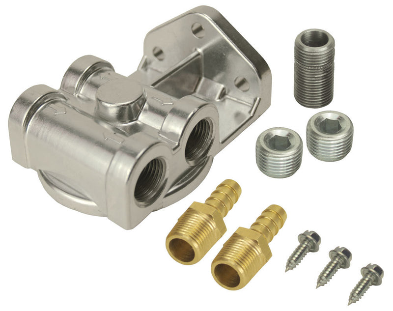 Derale Side-Ports Filter Mount Kit 3/8in NPT