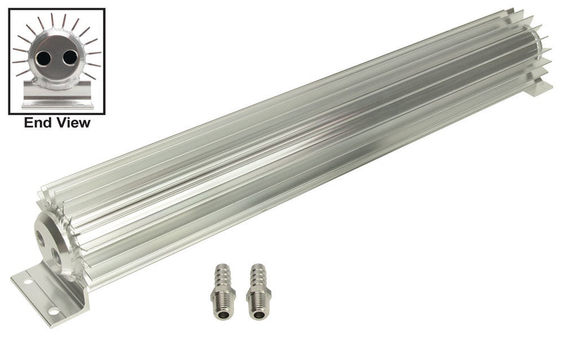 Derale 2 Pass Heat Sink Cooler 18in Long 1/4 NPT Inlet