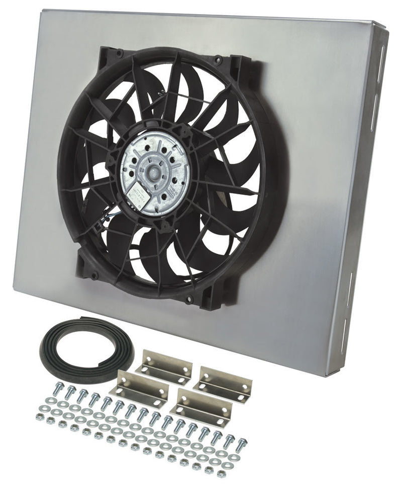 Derale RAD Fan w/Alum Shroud Assembly