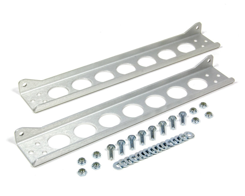 Derale Single Cooler Mounting Brackets Aluminum