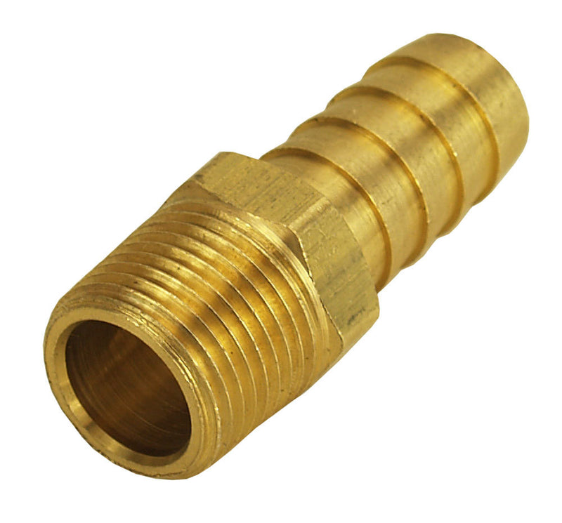 Derale Straight Hose Barb Fitti ng 3/8 NPT M x 1/2 Barb