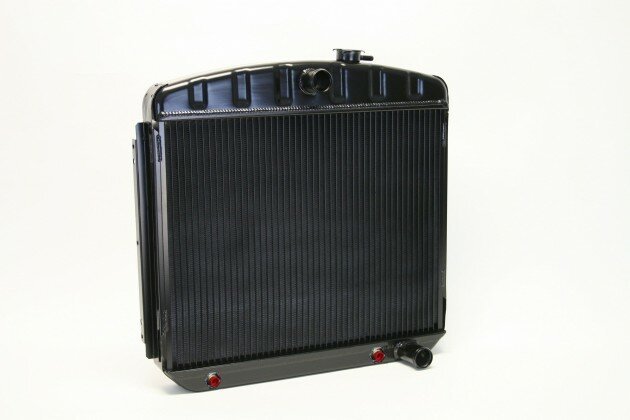 Dewitts Radiator Radiator 55-57 Chevy Auto Trans Black