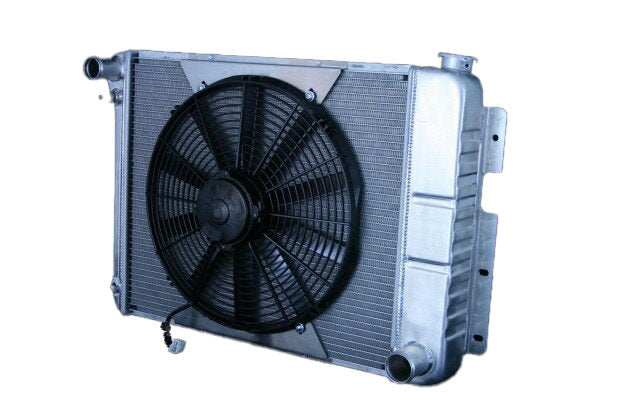 Dewitts Radiator Radiator w/Fans Camaro 67-69 SBC Man Trans Raw