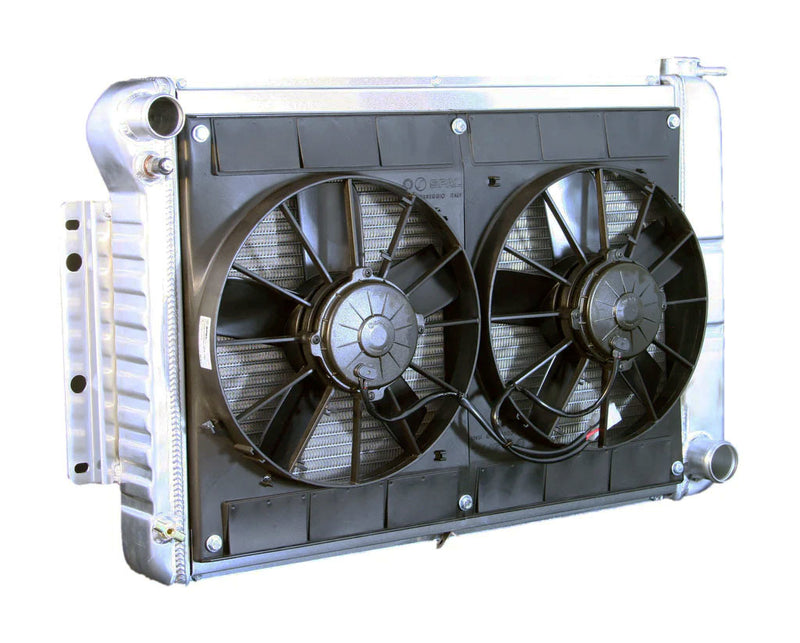 Dewitts Radiator Radiator w/Fans Camaro 67-69 BBC Man Trans Raw