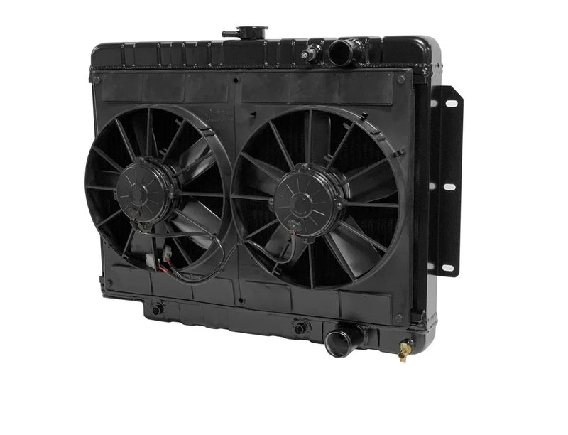 Dewitts Radiator Radiator w/Fans Impala 59-64 Auto Trans Black