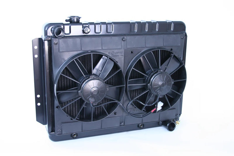 Dewitts Radiator Radiator w/Fans Impala 65-70 Auto Trans Black