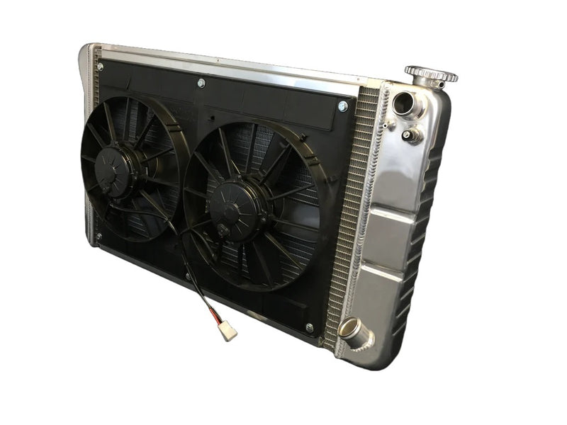 Dewitts Radiator Radiator w/Fans C-10 Trk LS 67-72 Man Trans Raw