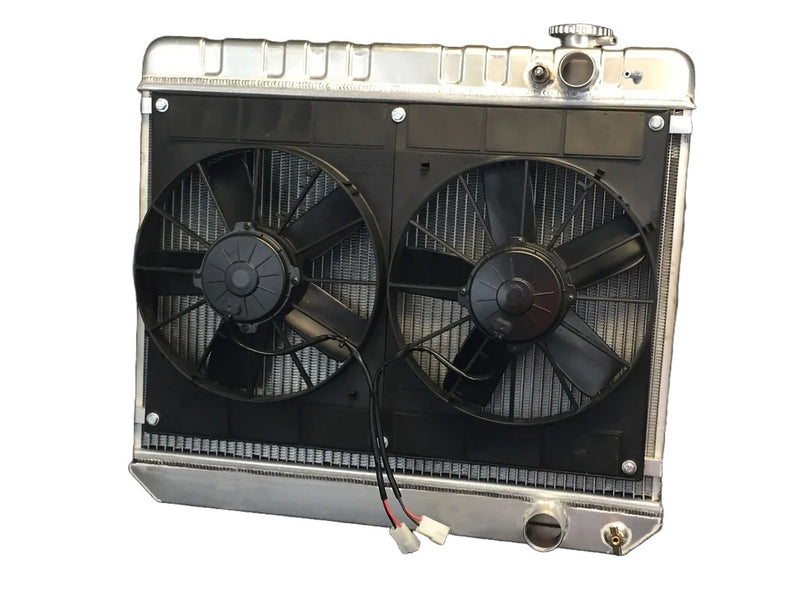 Dewitts Radiator Radiator w/Fans Nova LS 73-74 Manual Trans Raw