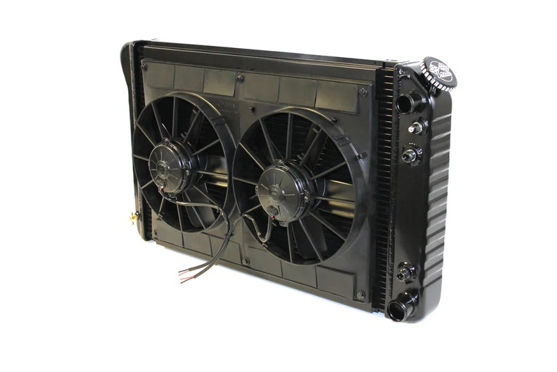 Dewitts Radiator Radiator w/Fans Camaro LS 70-81 Auto Trans Blk