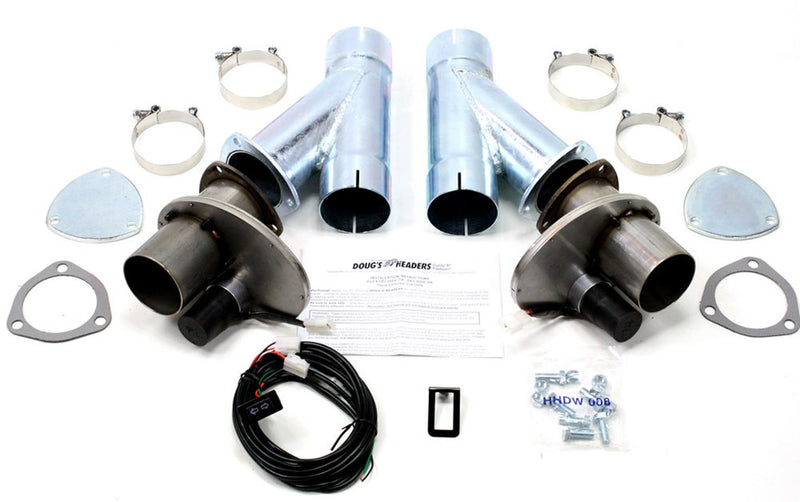 Dougs Headers Electric Exhaust Cut-Outs - 3.00 (Pair)