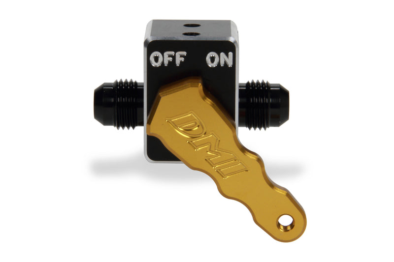 Diversified Machine Aluminum Fuel Shut-Off Valve - Gold Handle