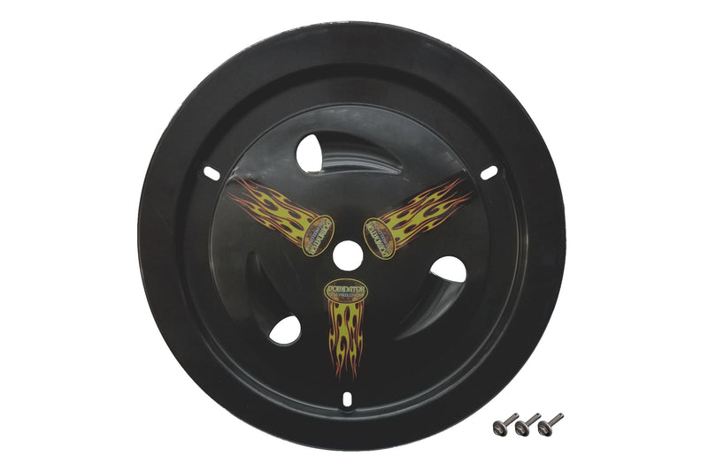 Dominator Race Products Wheel Cover Bolt-On Black Real Style