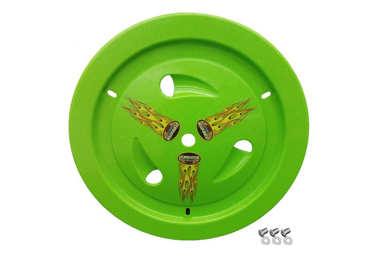 Dominator Race Products Wheel Cover Dzus-On Xtr Green Real Style