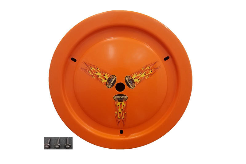 Dominator Race Products Wheel Cover Bolt-On Orange