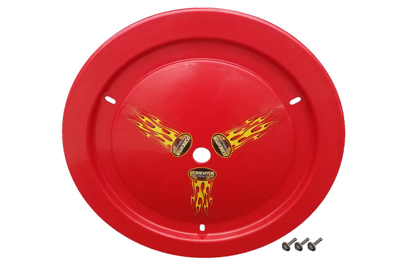 Dominator Race Products Wheel Cover Bolt-On Red