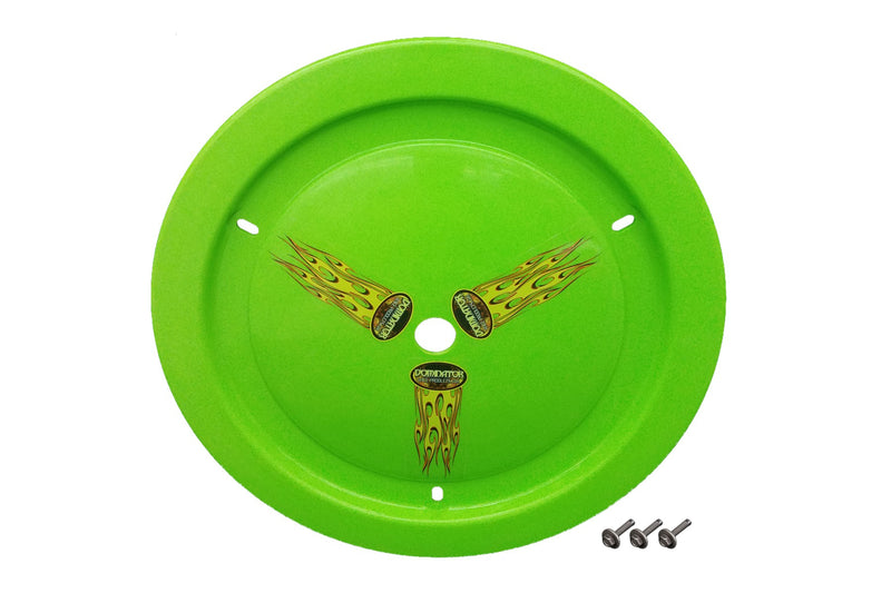 Dominator Race Products Wheel Cover Bolt-On Xtr Green