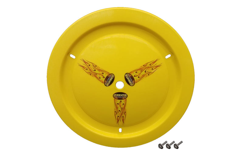 Dominator Race Products Wheel Cover Bolt-On Yellow