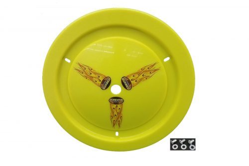 Dominator Race Products Wheel Cover Dzus-On Fluo Yellow