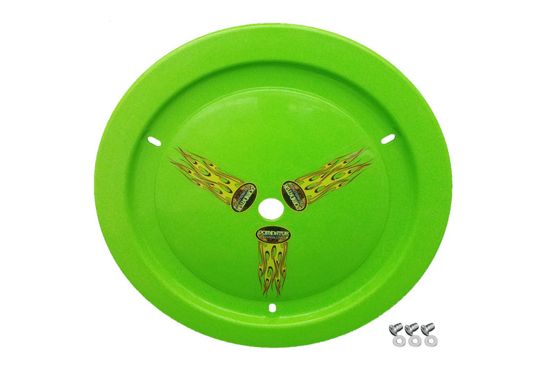 Dominator Race Products Wheel Cover Dzus-On Xtr Green