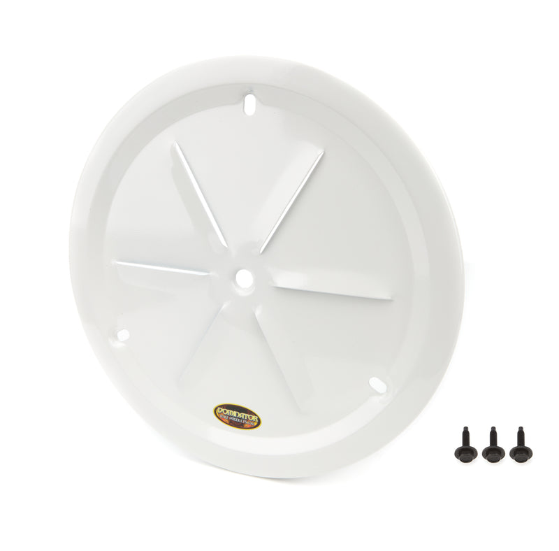 Dominator Race Products Wheel Cover Louver Vent Alum Bolt 15in White