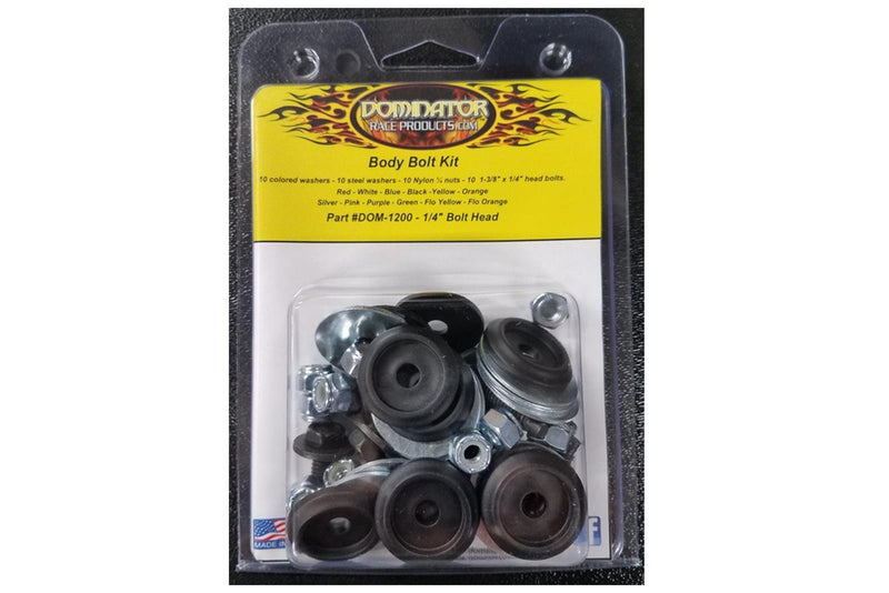 Dominator Race Products Body Bolt Kit Black Hex Head