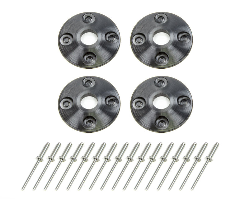Dominator Race Products Scuff Plate Plastic 4pk Black