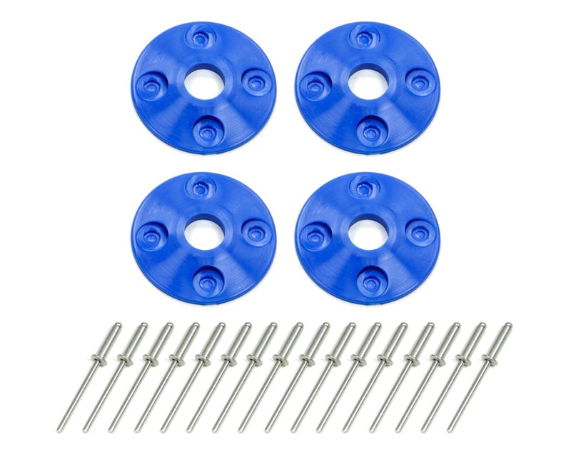 Dominator Race Products Scuff Plate Plastic 4pk Blue