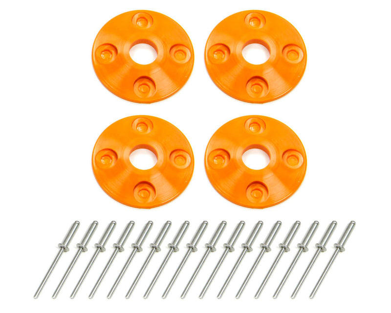 Dominator Race Products Scuff Plate Plastic 4pk Orange