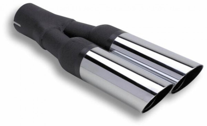 Flowtech Dual 2.5 Inch Slash Cut Outlet Exhaust Tail Pipe Tip