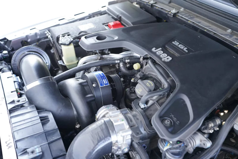 ProCharger Jeep Wrangler JL 3.6L installation reference; vehicle and engine not included